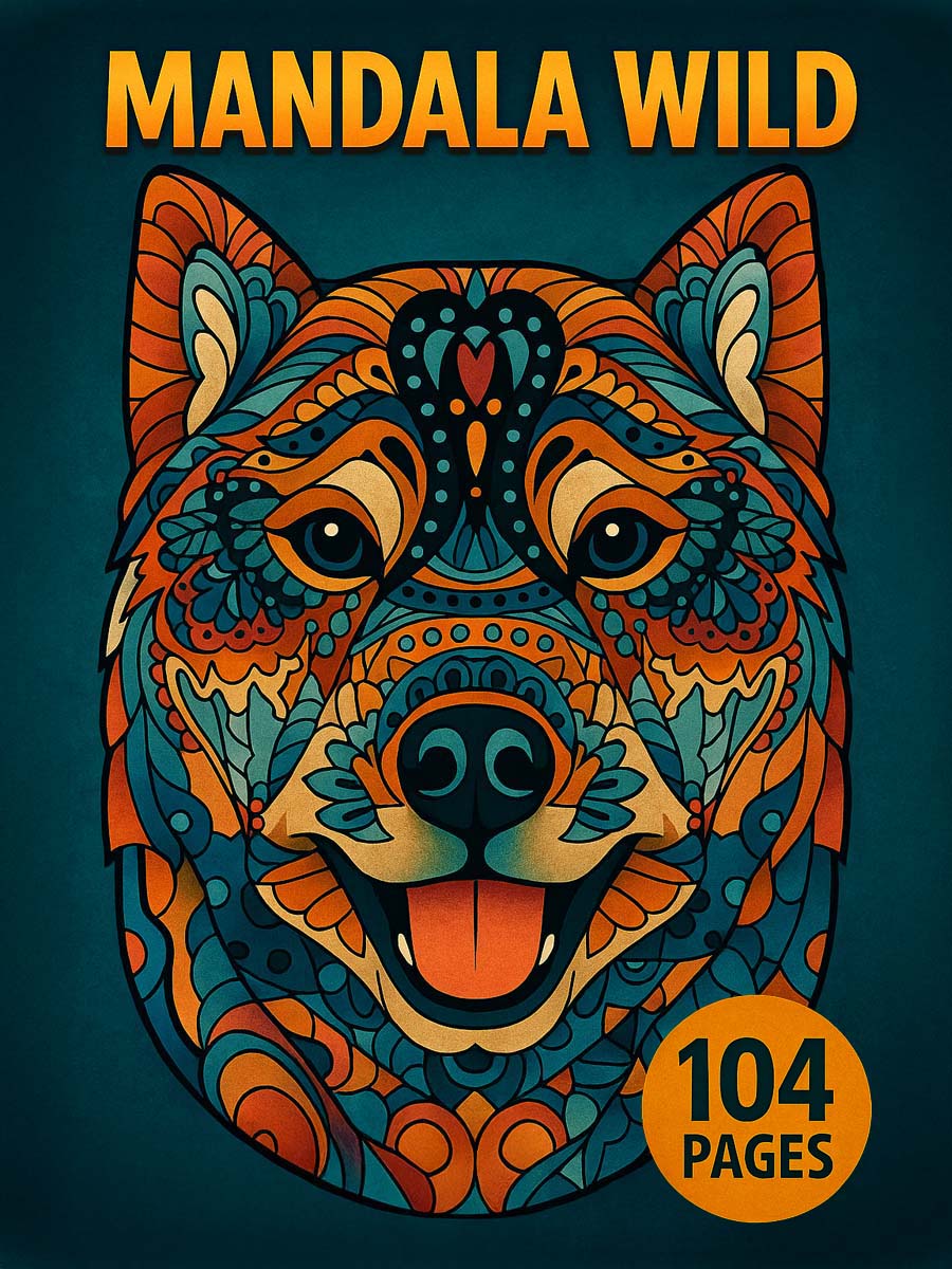 Mandala Wild – 54 Animals Filled with Intricate Patterns