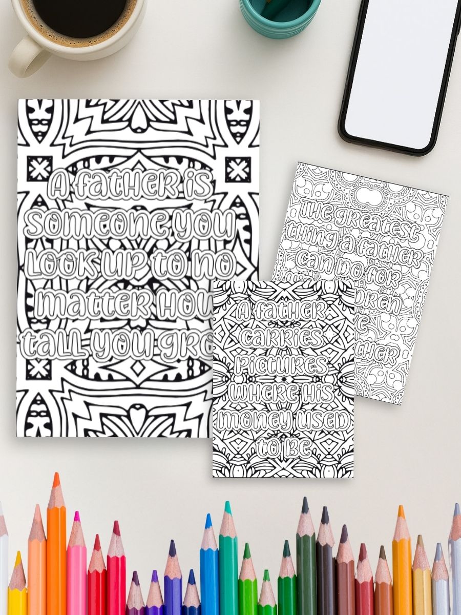 Dad, You’re the Best – 25 Father’s Day Quote Pages - Image 4